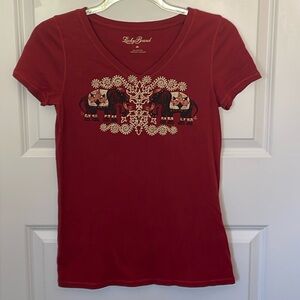 Lucky Brand Boho Elephant Tee Medium